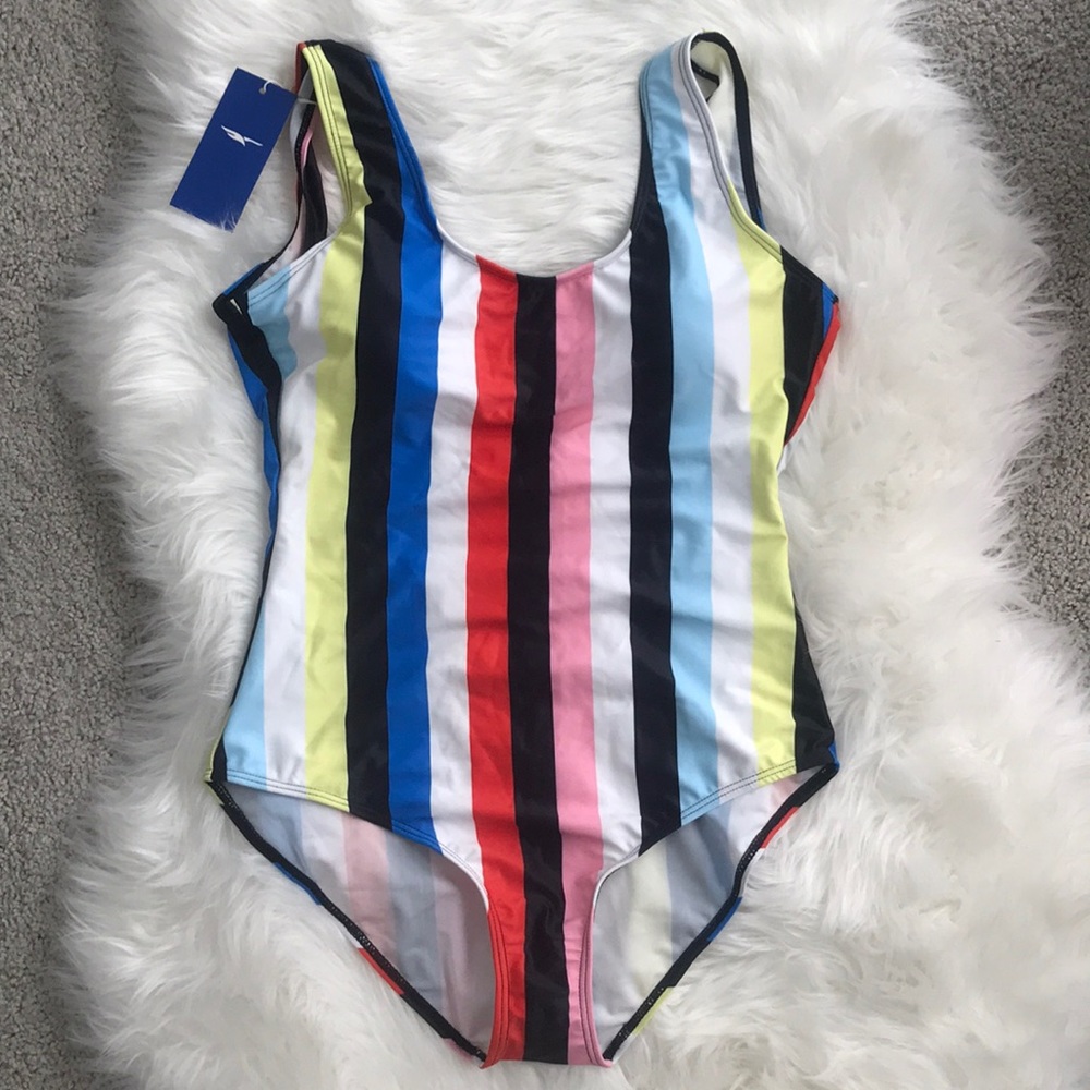 Striped Rainbow Swimsuit